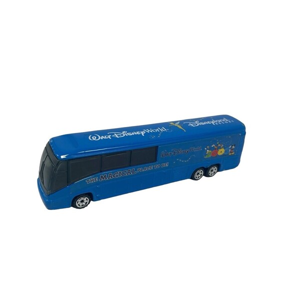 2003 Disney Parks Exclusive Blue Matchbox Resort Transportation Coach Bus RARE - Picture 1 of 13